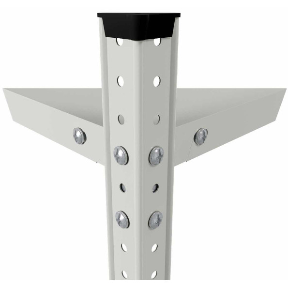 Стеллаж металлический 200х70х40 см СЕРЫЙ 5 полок АНКОР-ПРО для магазина, дома, архива -
                                                        Фото 4